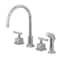 Kingston Brass KS8721CQL Widespread Kitchen Faucet, Polished Chrome KS8721CQL - alternate 1
